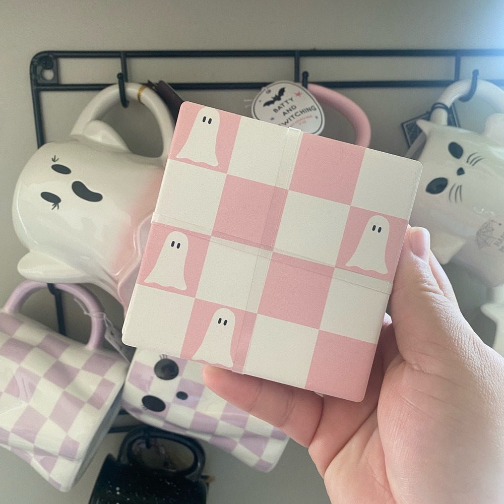 New Pink Ghost Coasters
